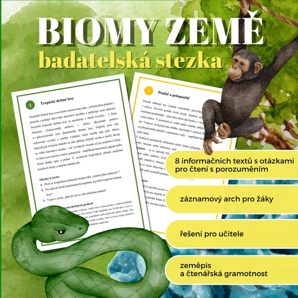 Biomy Země (šířkové pásy) - badatelská stezka