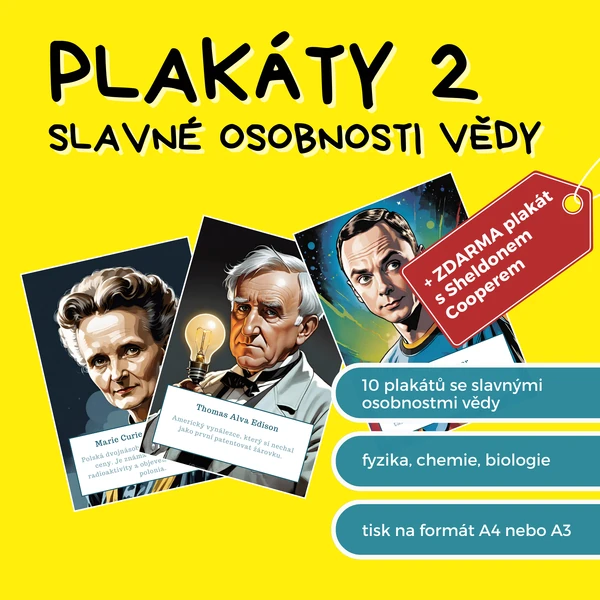 Plakáty 2: Slavné osobnosti vědy