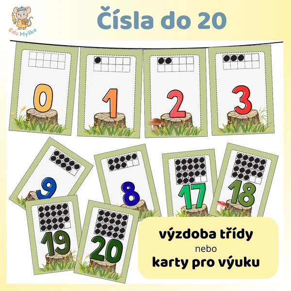 Čísla do 20 - výzdoba