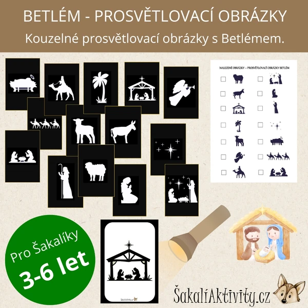  PROSVĚTLOVACÍ OBRÁZKY - Betlém 