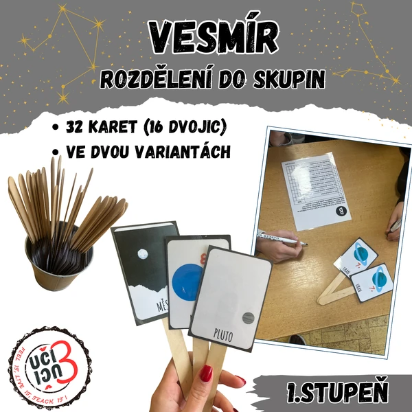 Rozřazení do skupin- VESMÍR