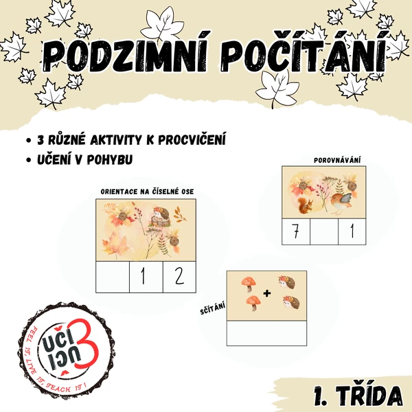 Podzimní opakování pro prvňáčky - 3v1