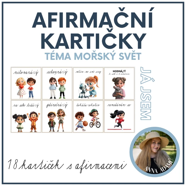 Afirmační kartičky - mořský svět 