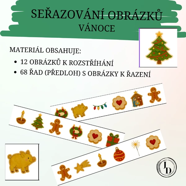 Seřazování obrázků - Vánoce