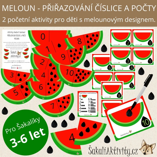  MELOUN - přiřazování číslice a počty 