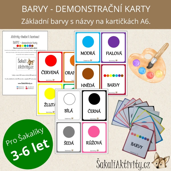  BARVY - demonstrační karty 