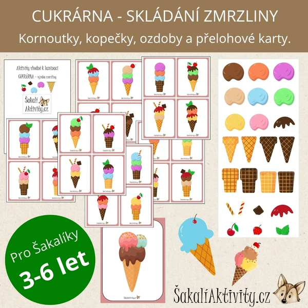 Sada aktivit - CUKRÁRNA - výroba zmrzliny