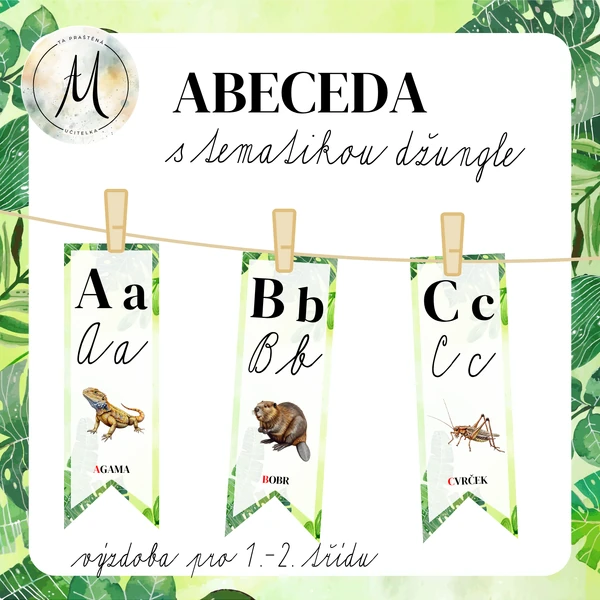 Abeceda - téma DŽUNGLE