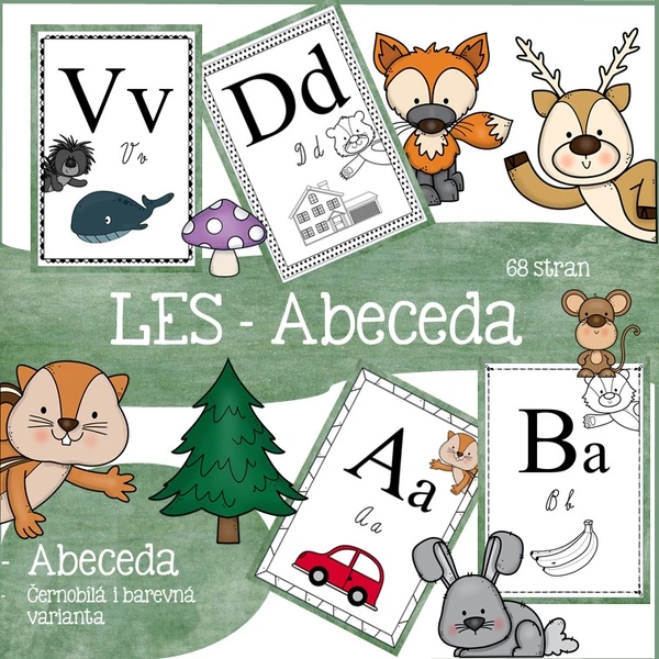 LES - Abeceda (výzdoba třídy)