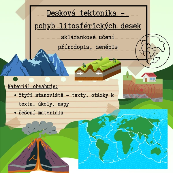 Desková tektonika - skládankové učení