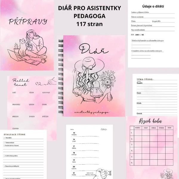 Diář pro asistentky pedagoga 2025/2026 (MŠ i ZŠ)