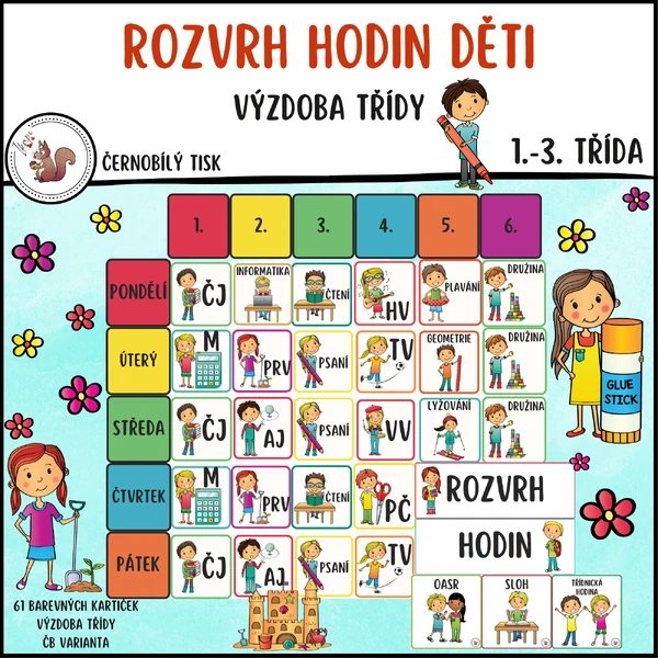 Rozvrh hodin - děti