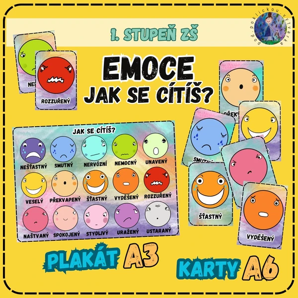 EMOCE - Jak se cítíš? plakát A3 + karty A6