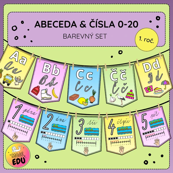 Abeceda a čísla 0-20