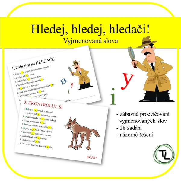 Hledej, hledej, hledači! - Vyjmenovaná slova