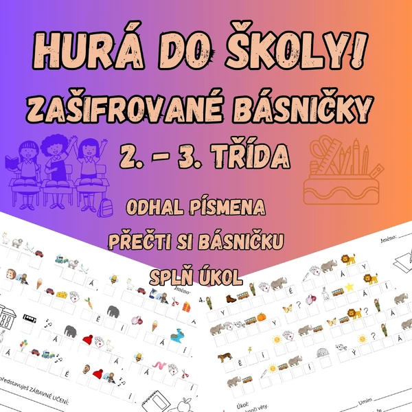 Hurá do školy! (zašifrované básničky)