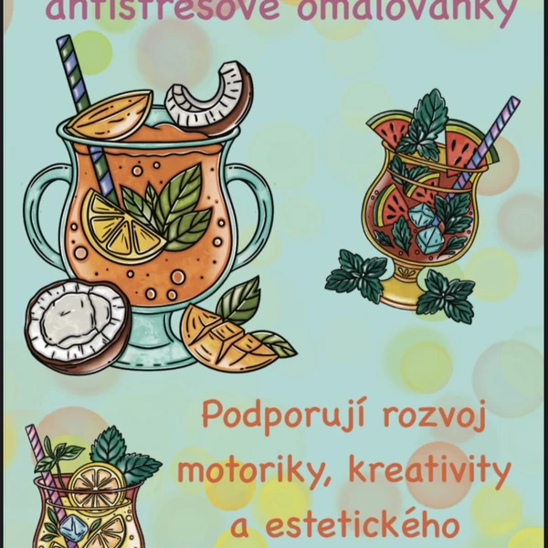 KOKTEJLY- Antistresové omalovánky 