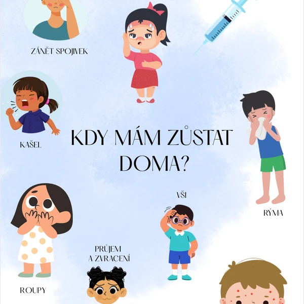 PLAKÁT- KDY MÁM ZŮSTAT DOMA 🦠🧒🏼
