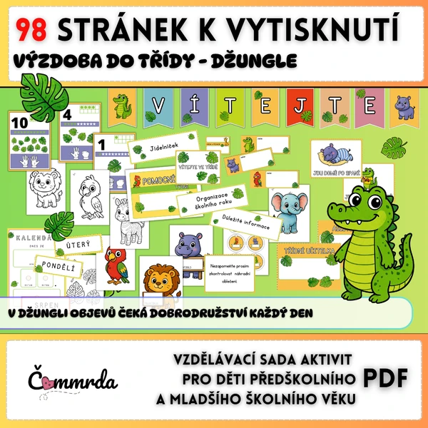 Výzdoba do třídy - džungle