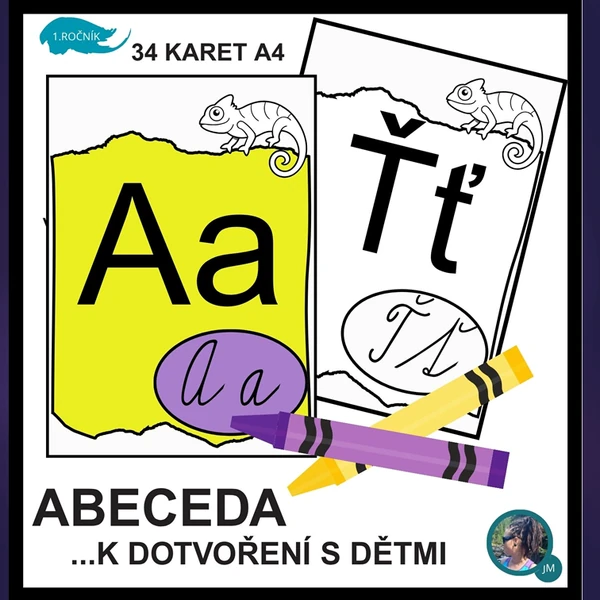 ABECEDA - CHAMELEON (výzdoba k dotvoření)