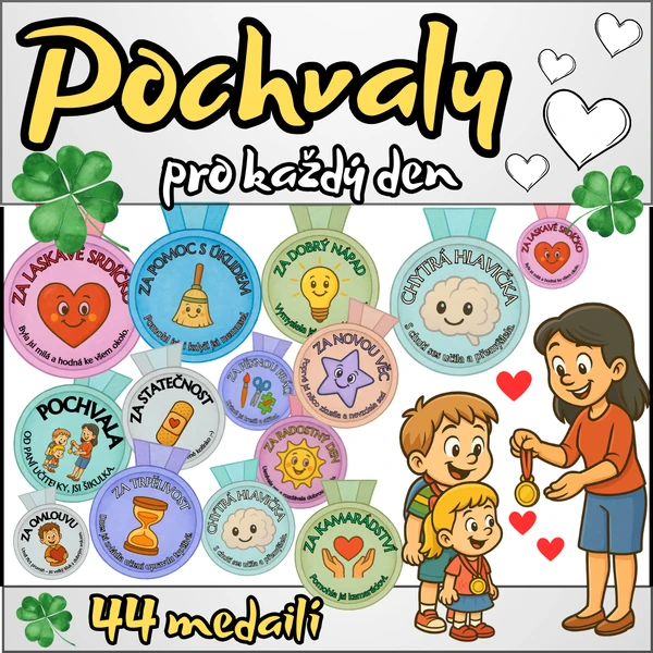 POCHVALY pro každý den - MEDAILE