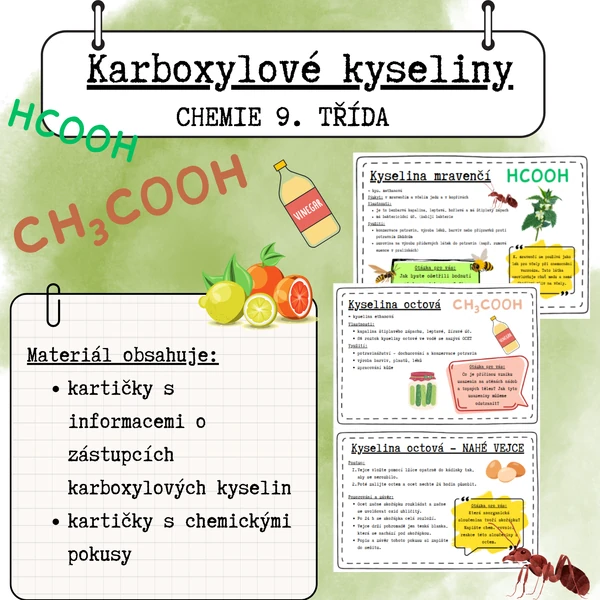 Karboxylové kyseliny - zástupci