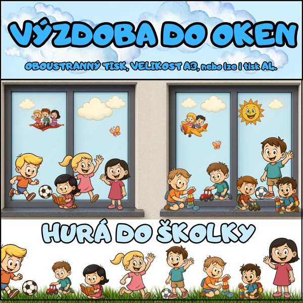 Výzdoba do oken - DĚTI - MATEŘSKÁ ŠKOLA 