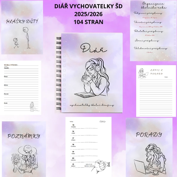 Diář pro vychovatelky školní družiny 2025/2026