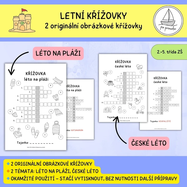Letní křížovky s tajenkou