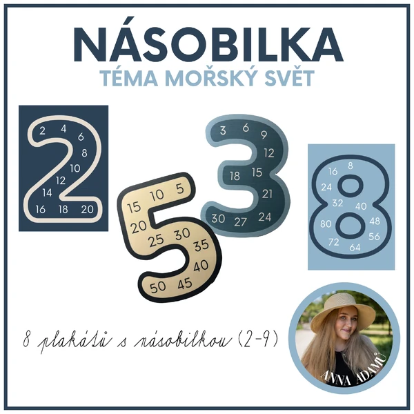 Malá násobilka - mořský svět 