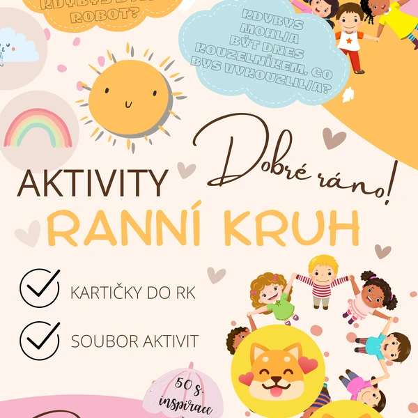 Ranní kruh - aktivity, kartičky, otázky