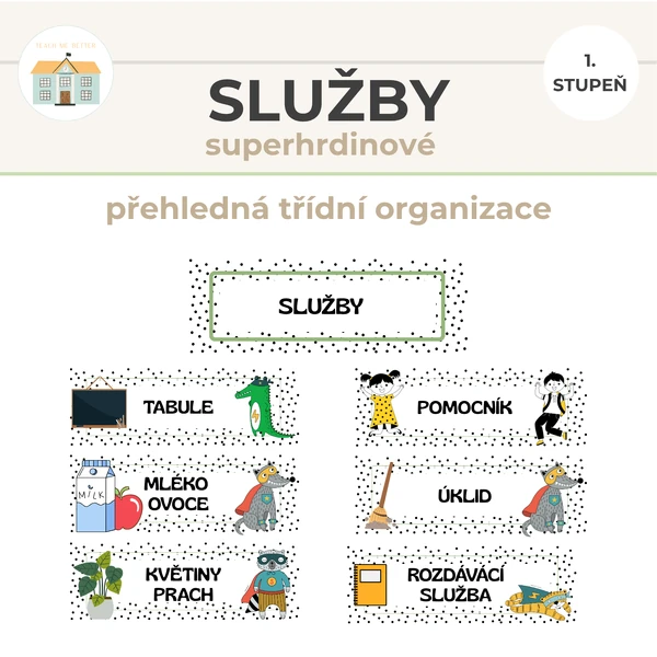 Třídní služby - superhrdinové
