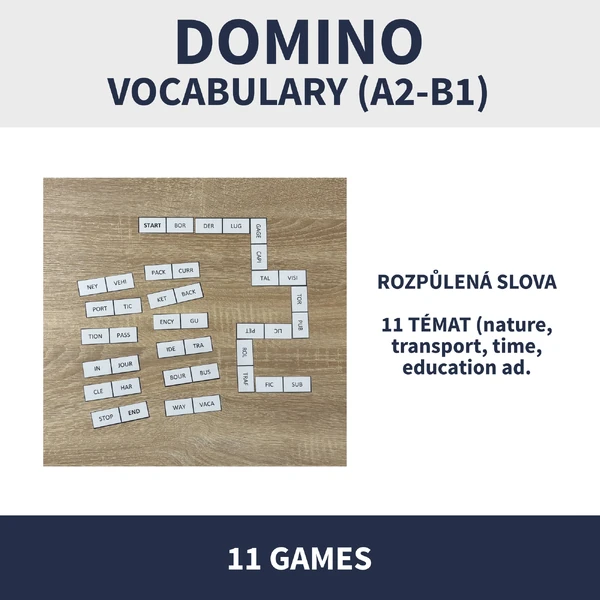 ENG - VOCABULARY DOMINO (LEVEL A2-B1)