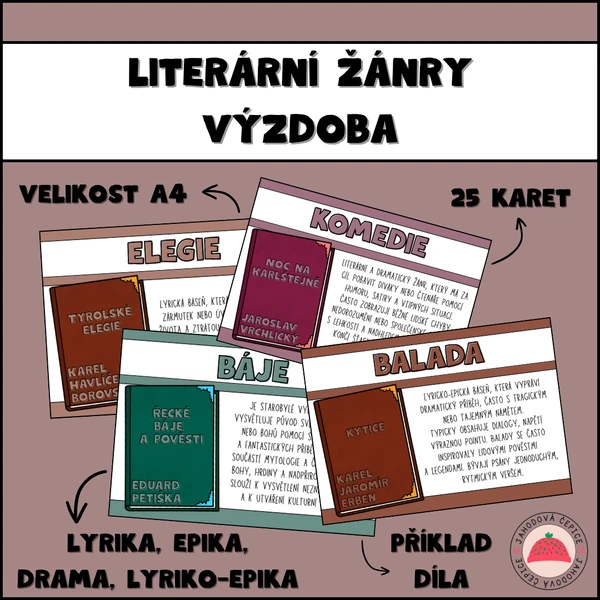 Literární žánry - výzdoba