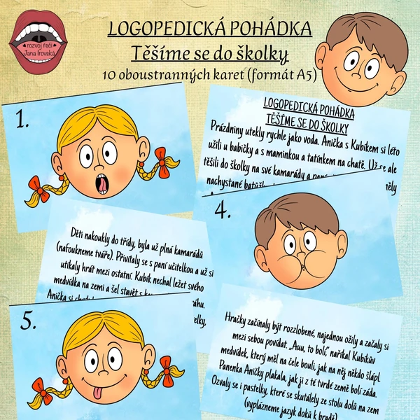 LOGOPEDICKÁ POHÁDKA: TĚŠÍME SE DO ŠKOLKY