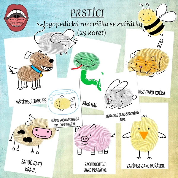 PRSTÍCI: LOGOPEDICKÁ ROZCVIČKA
