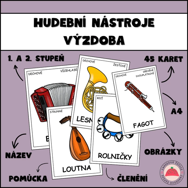 Hudební nástroje - výzdoba