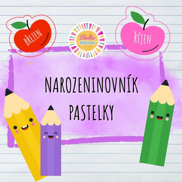 Narozeninovník - Pastelky