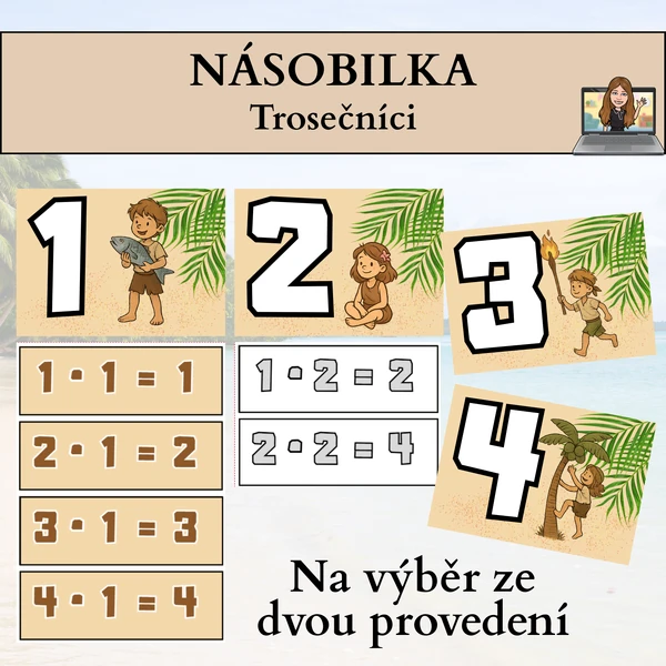 násobilka - trosečníci