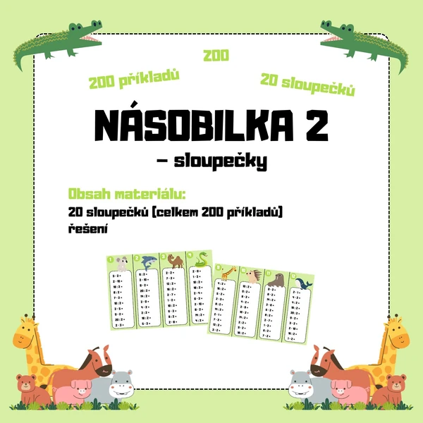 NÁSOBILKA 2 - sloupečky