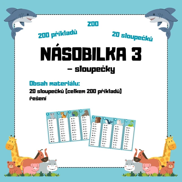 NÁSOBILKA 3 - sloupečky