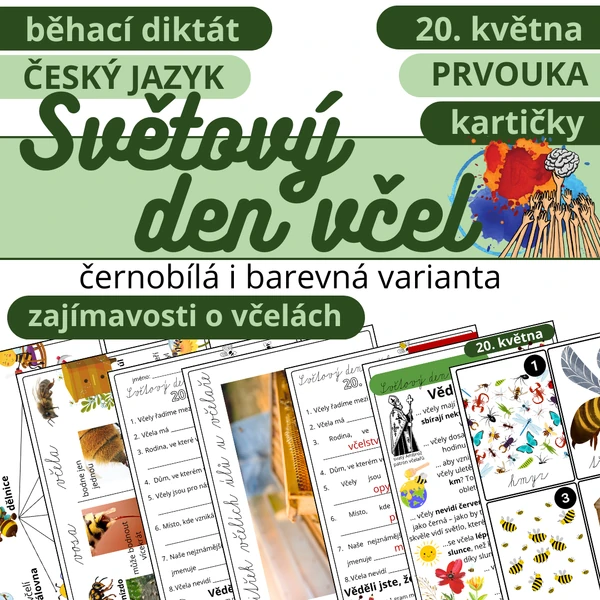 Běhací diktát - Světový den včel