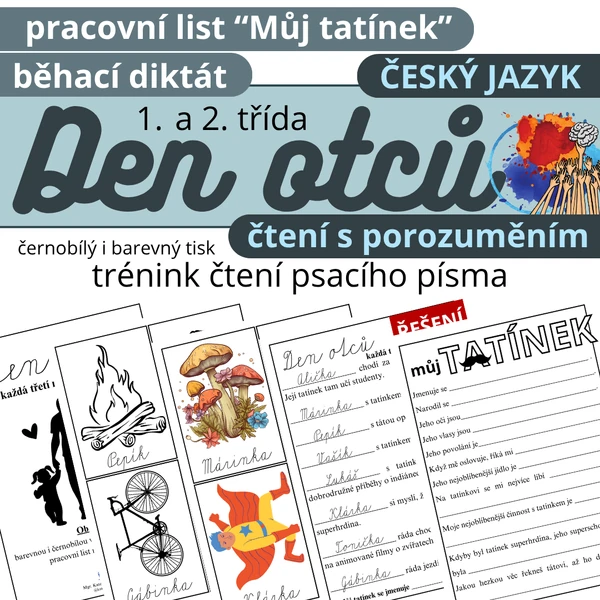 Den otců - běhací diktát