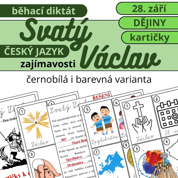 Běhací diktát - Svatý Václav - Den české státnosti