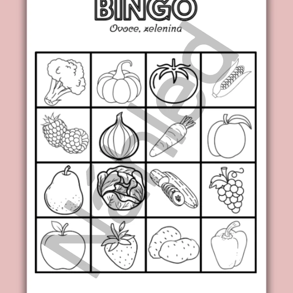 BINGO! (Ovoce, zelenina)