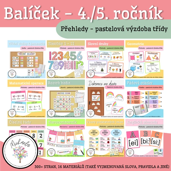 Balíček - 4./5. ročník (16 materiálů)