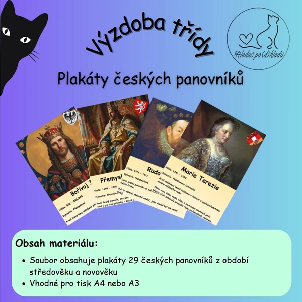 Plakáty českých panovníků