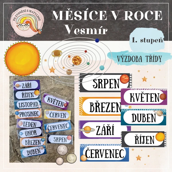 VESMÍR - Měsíce v roce