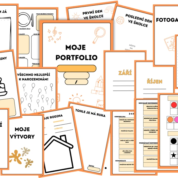 Portfolio dítěte v MŠ - Oranžové