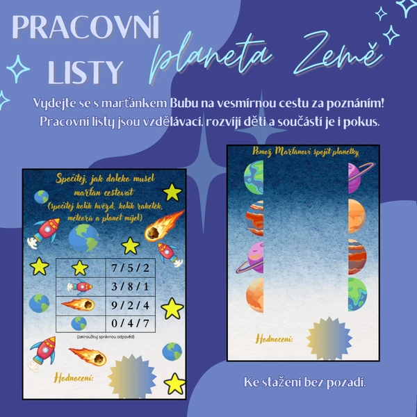 Pracovní listy - planeta Země